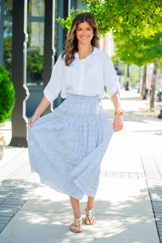Sunny Striped Skirt