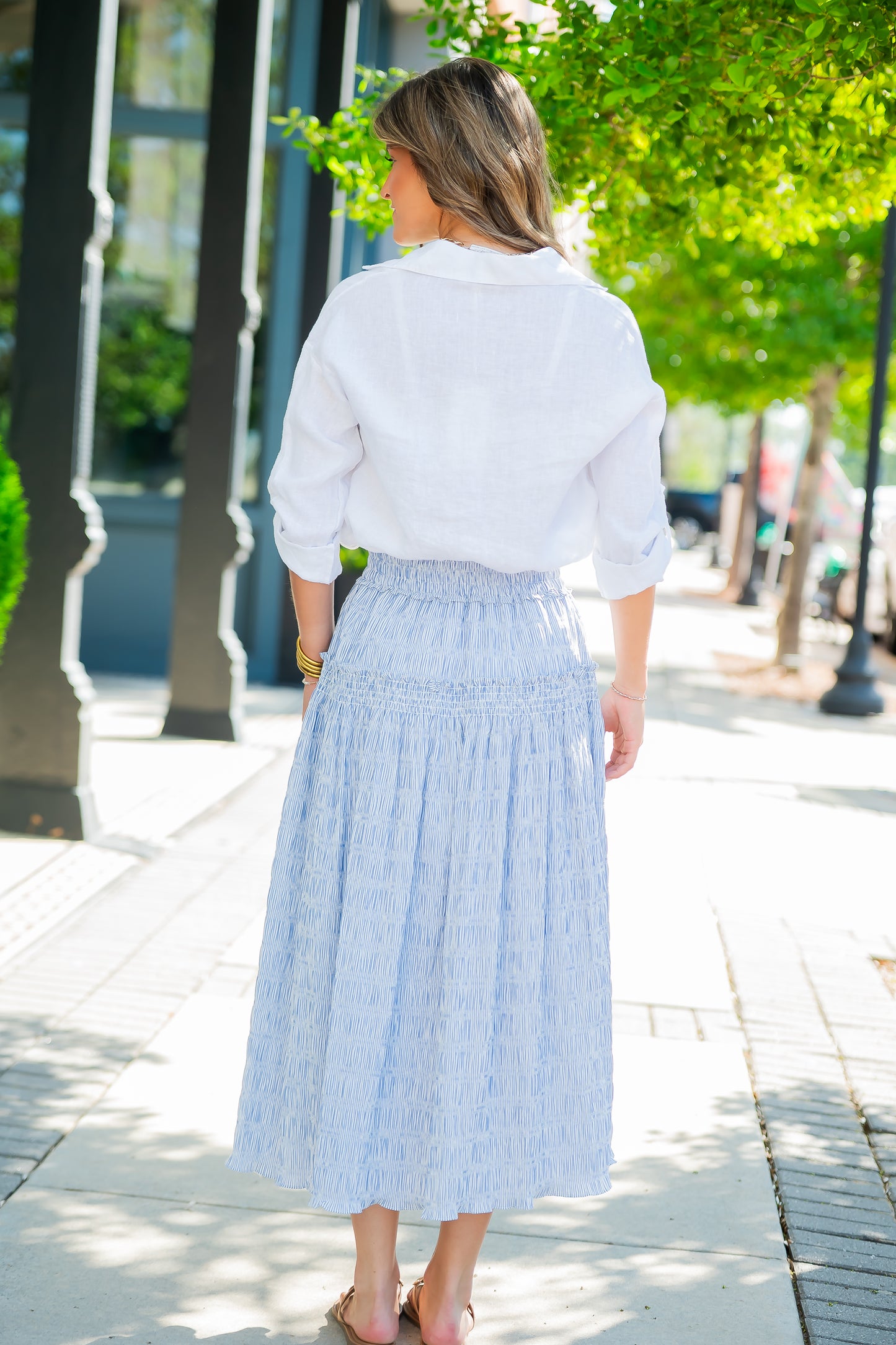 Sunny Striped Skirt