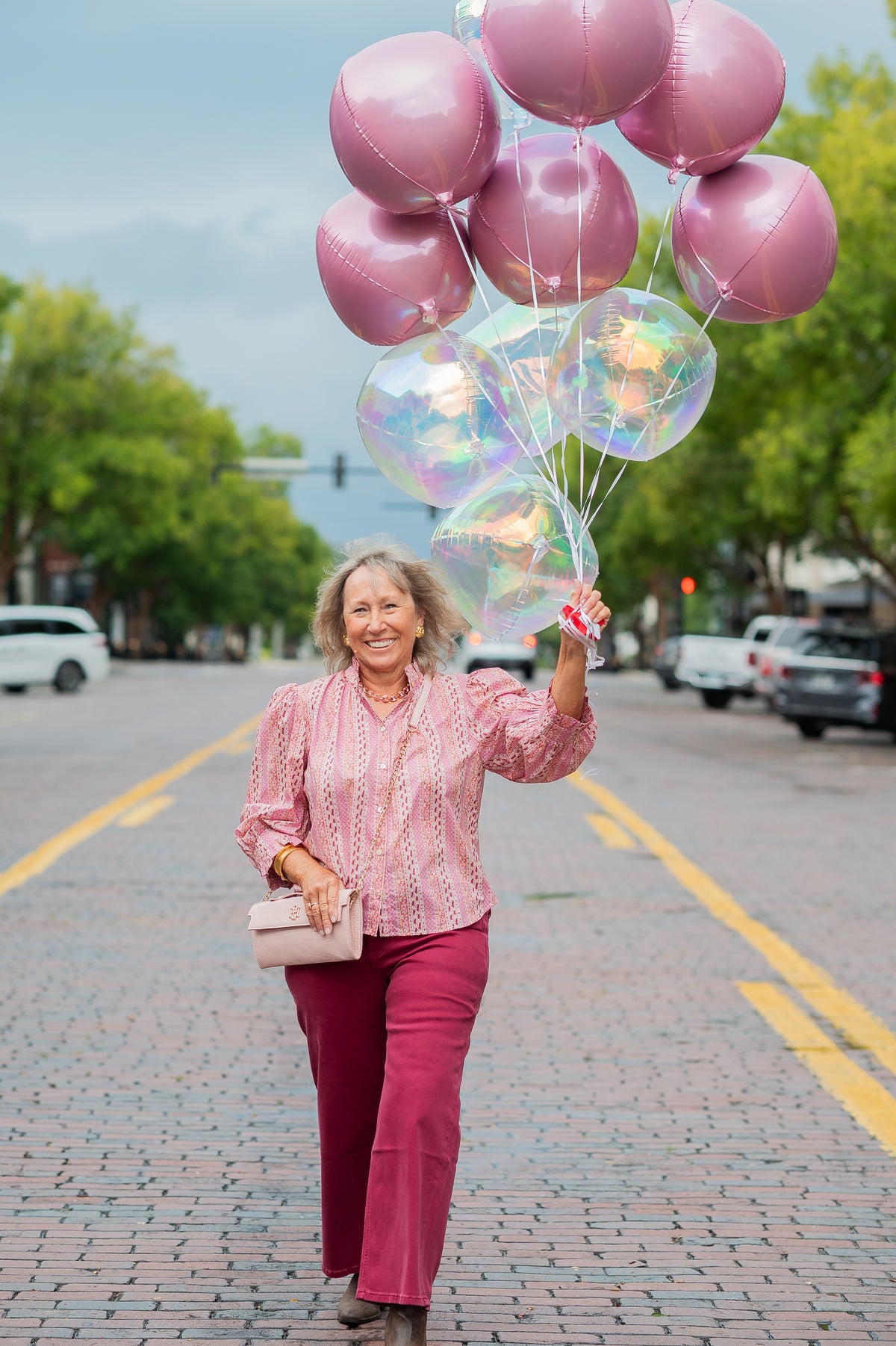 McKenna Pink Floral Shirt