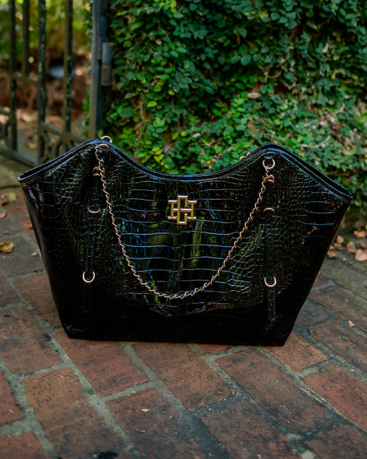 Harlow Tote Black Patent EC