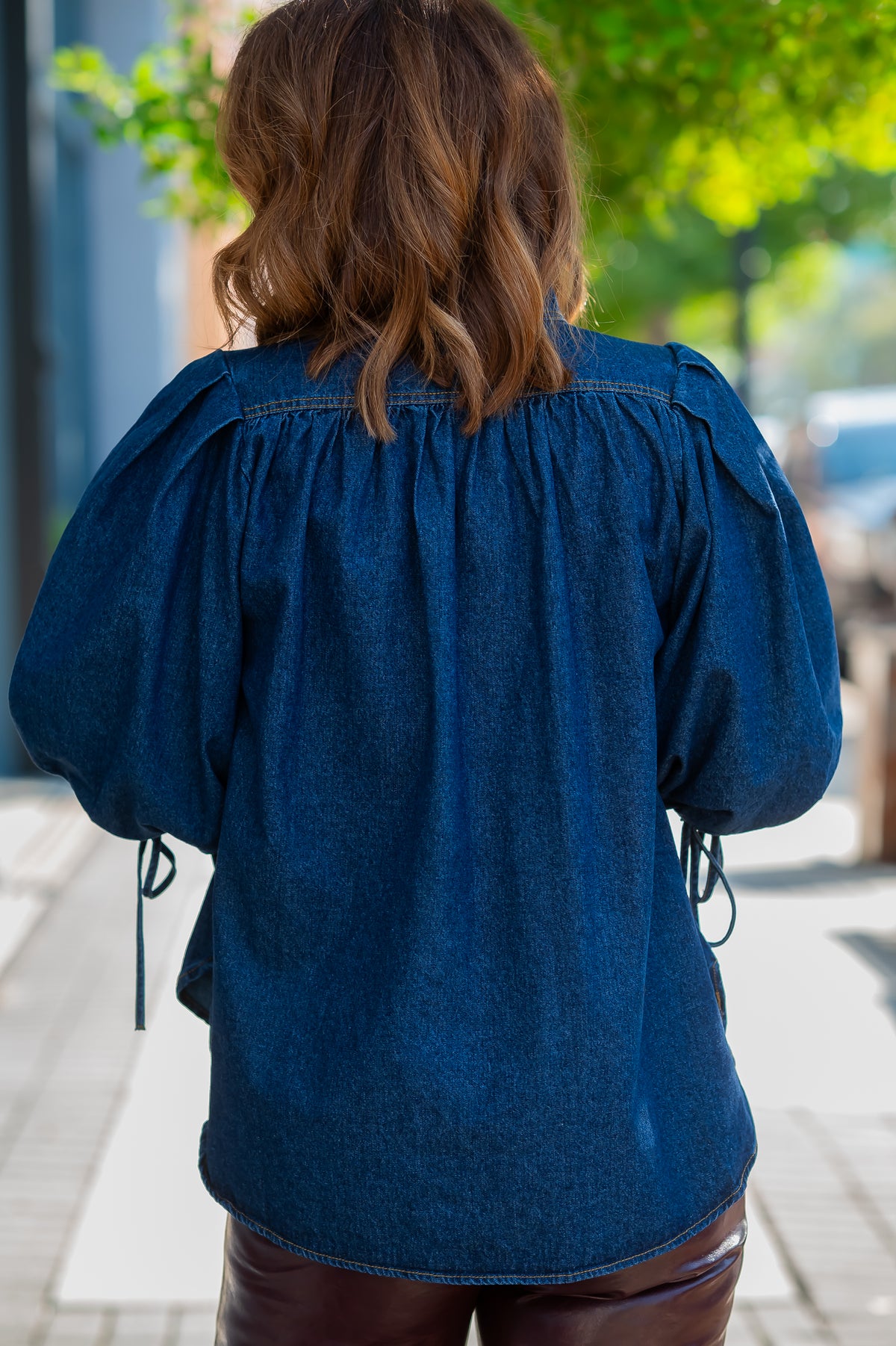 Hana Denim Top