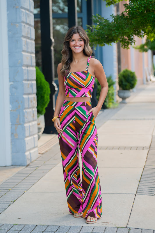 Clara Beaded Geo Top