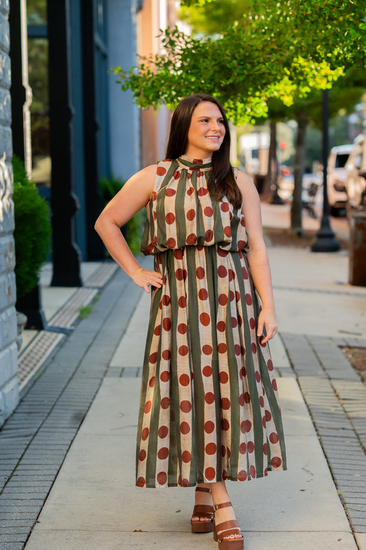 Hollace High Neck Dress
