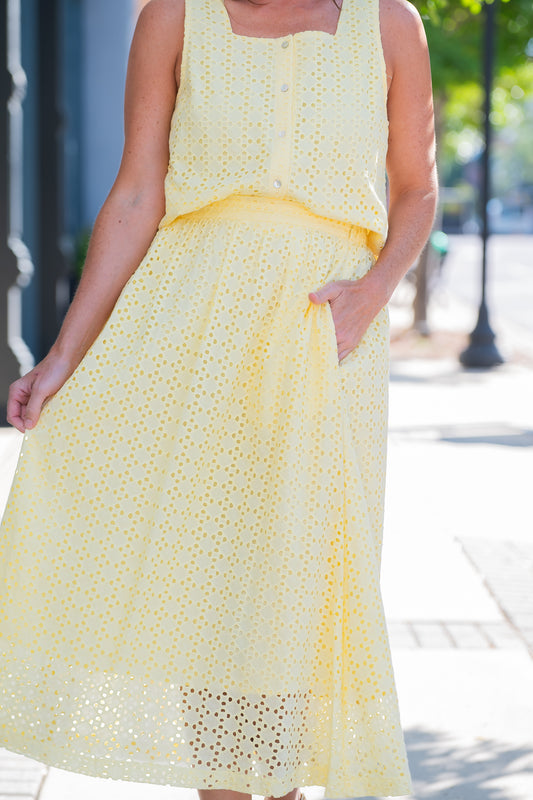 Anne Eyelet Skirt