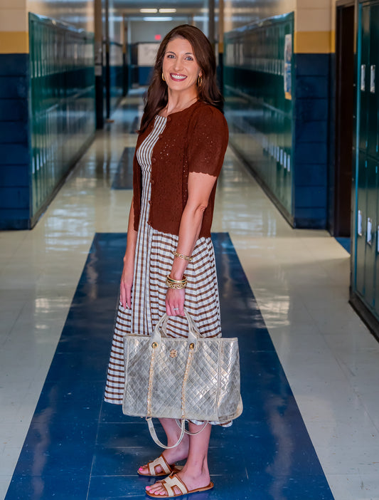 Elan Cami Gingham Dress