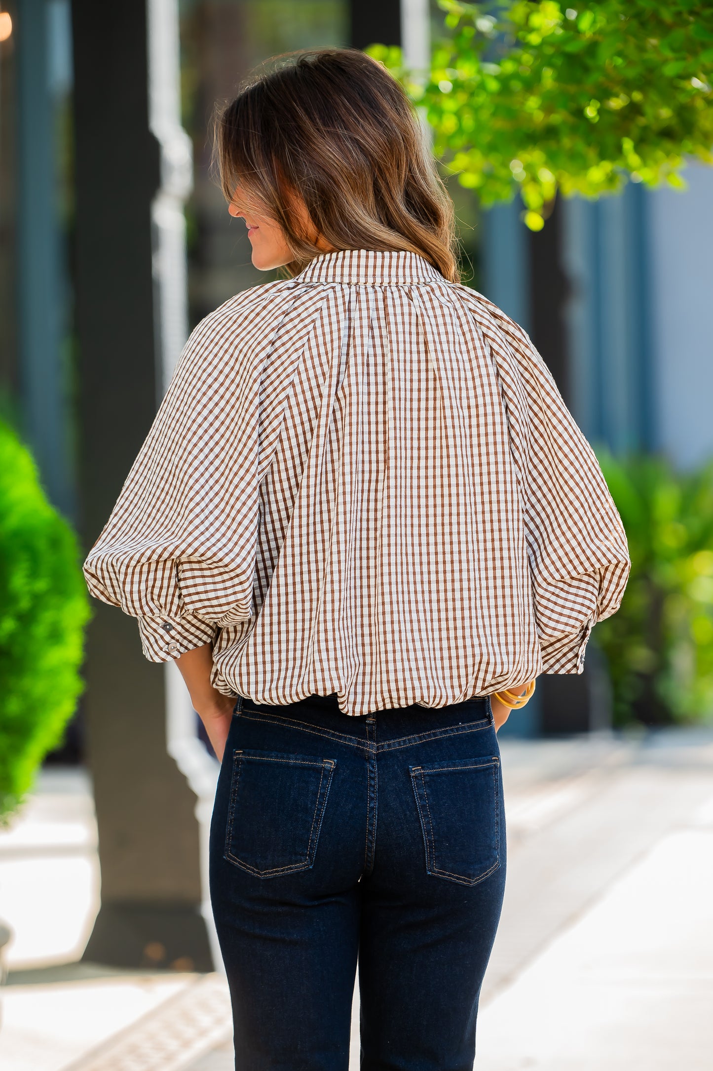 Tess Gingham Top