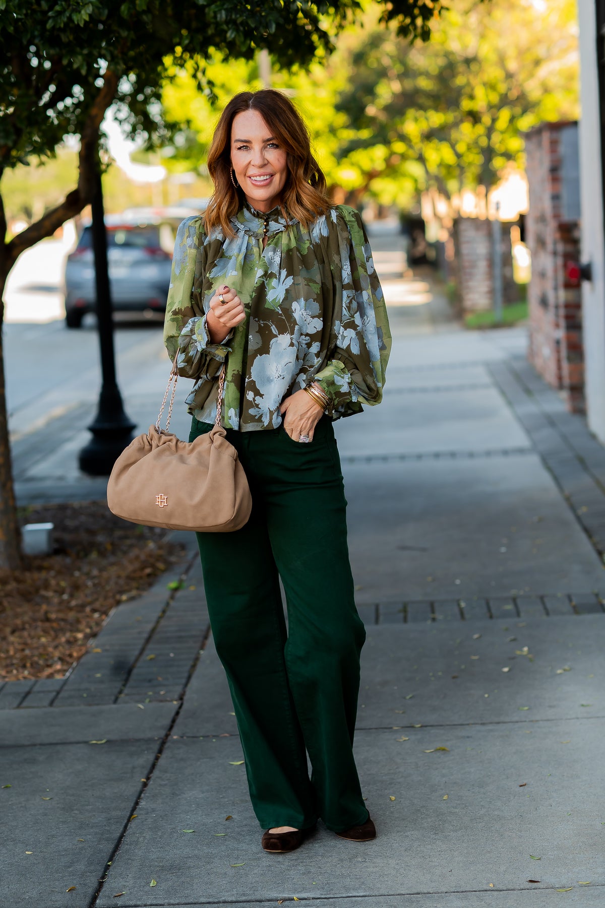 Jovi Ruffle Collar Top