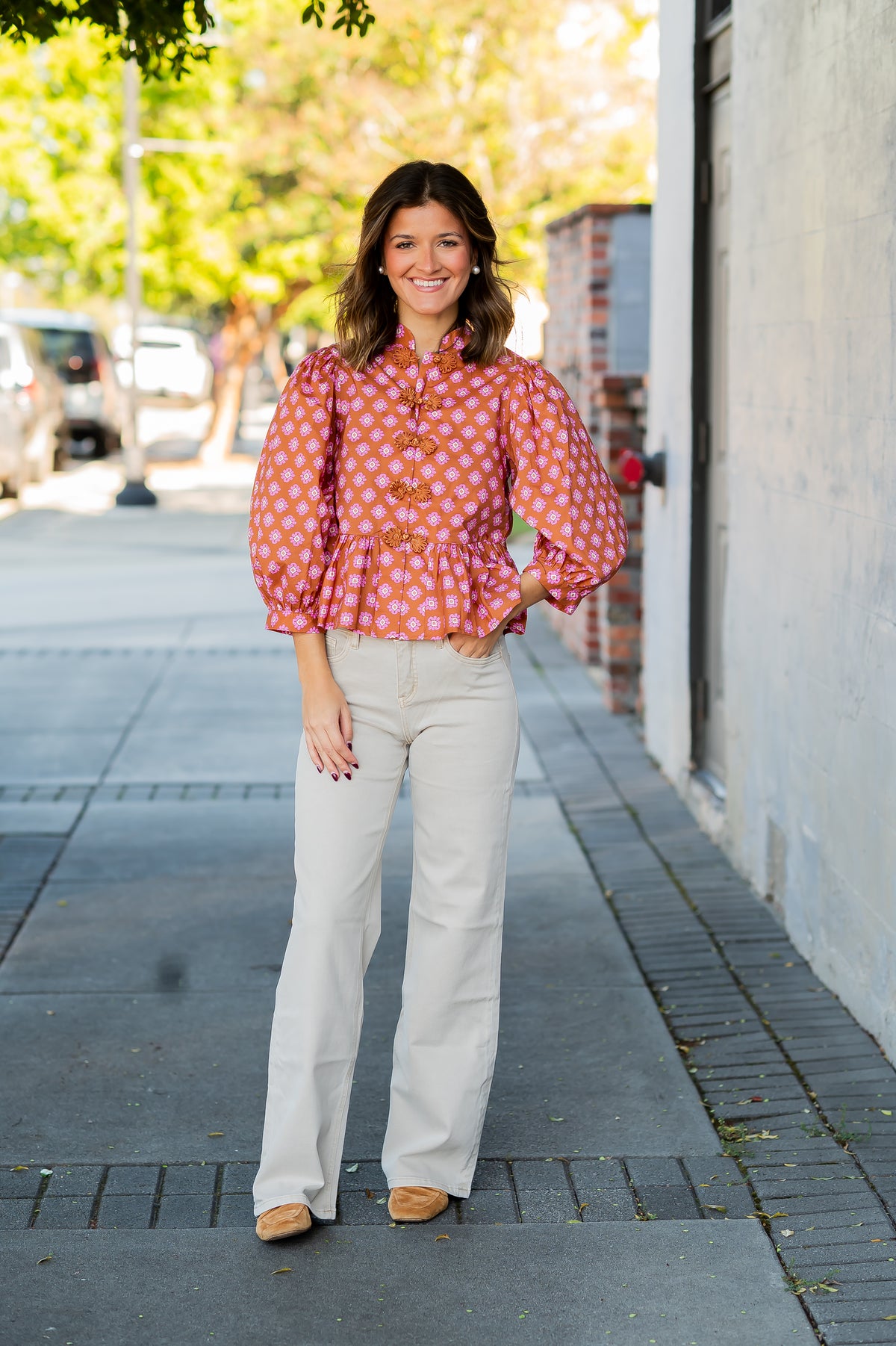 Luna Floral Peplum