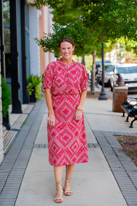 Arley Bandana Print Skirt