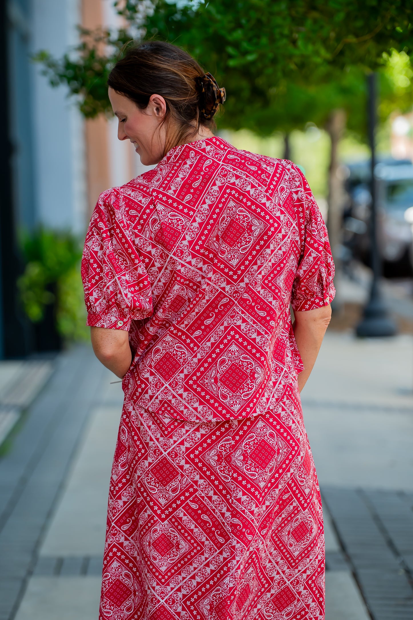 Arley Bandana Print Top