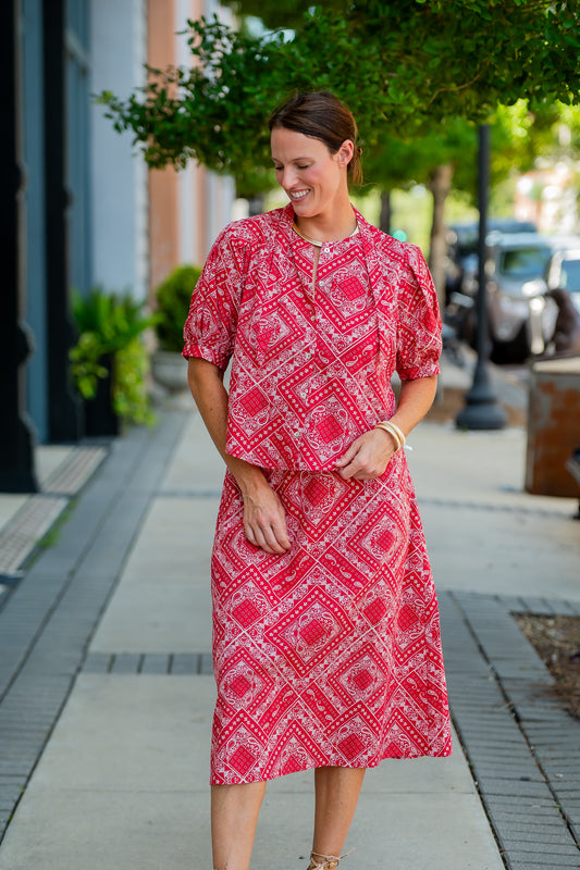 Arley Bandana Print Top