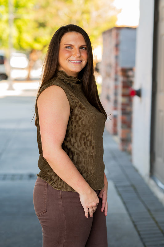 Stormy Velvet Feel Top