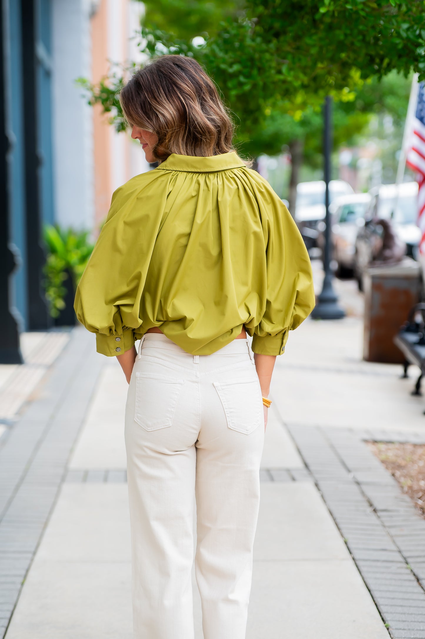 Orla Olive Blouse