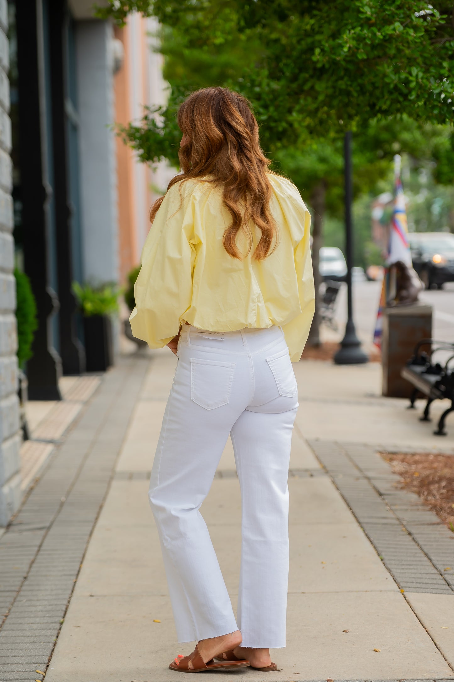 Brynn Bubble Hem Top