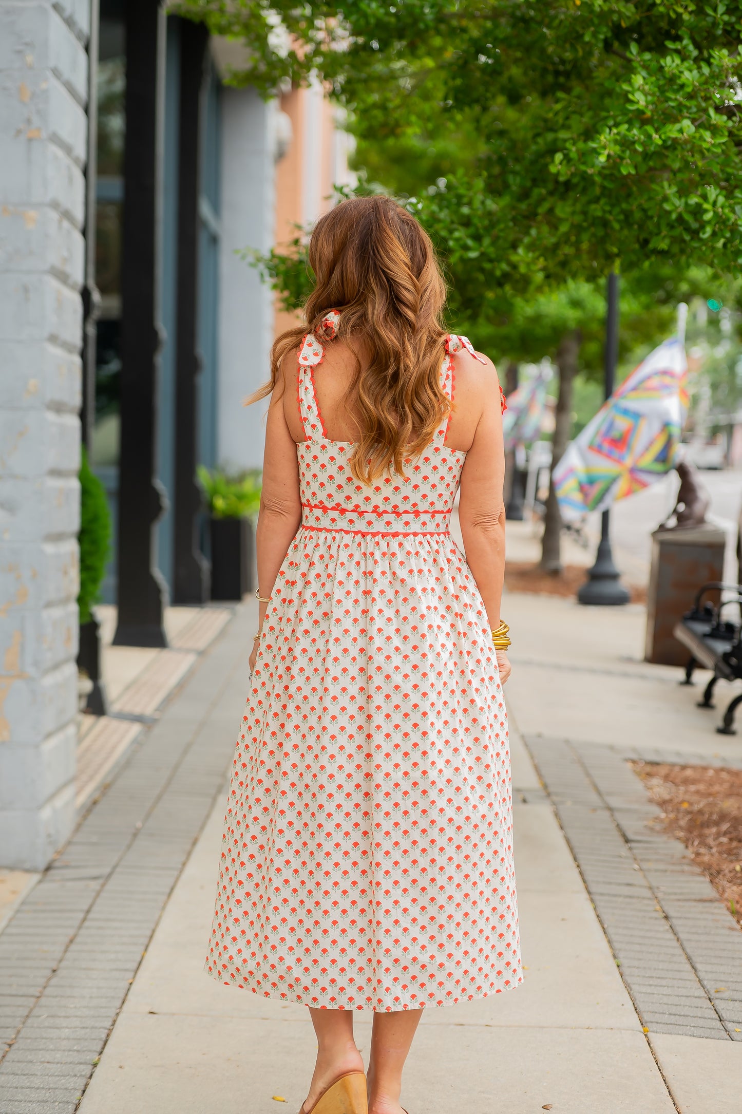 Oleander Floral Print Maxi