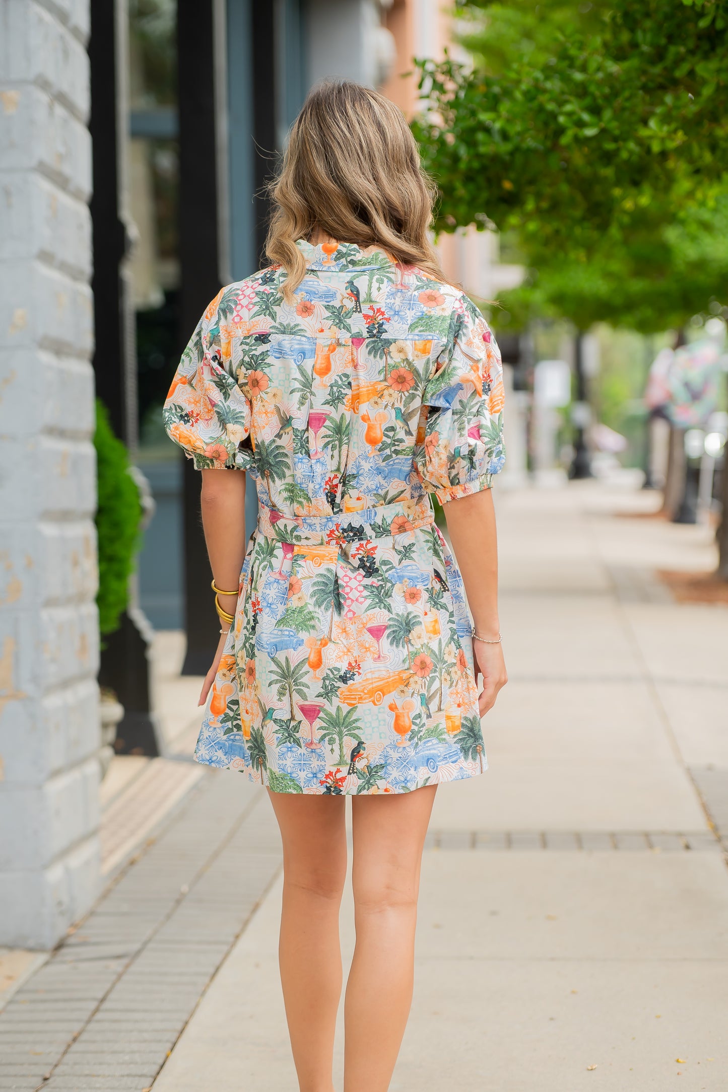 Monaco Cabana Crush Cotton Shirt Dress