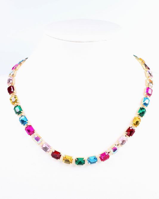 Penn Crystal Necklace Multi