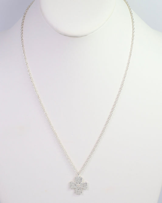Rexburg Cross Necklace Silver