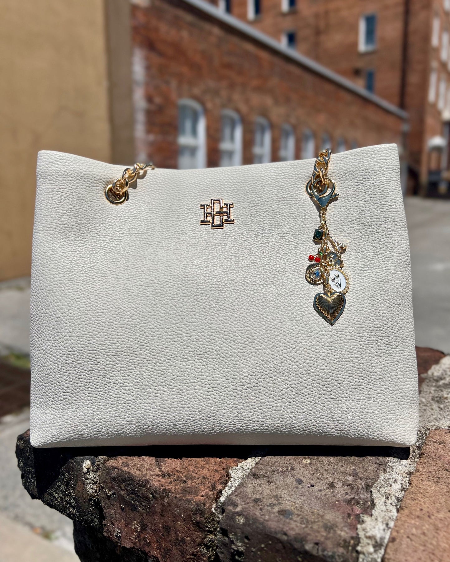 Have a Heart Bag Charm Gold
