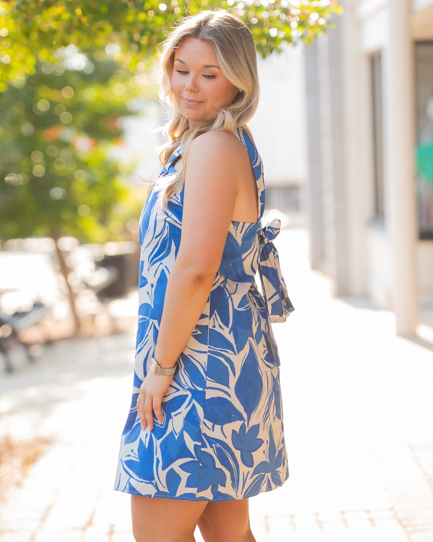 Mykonos Knot Halter Dress