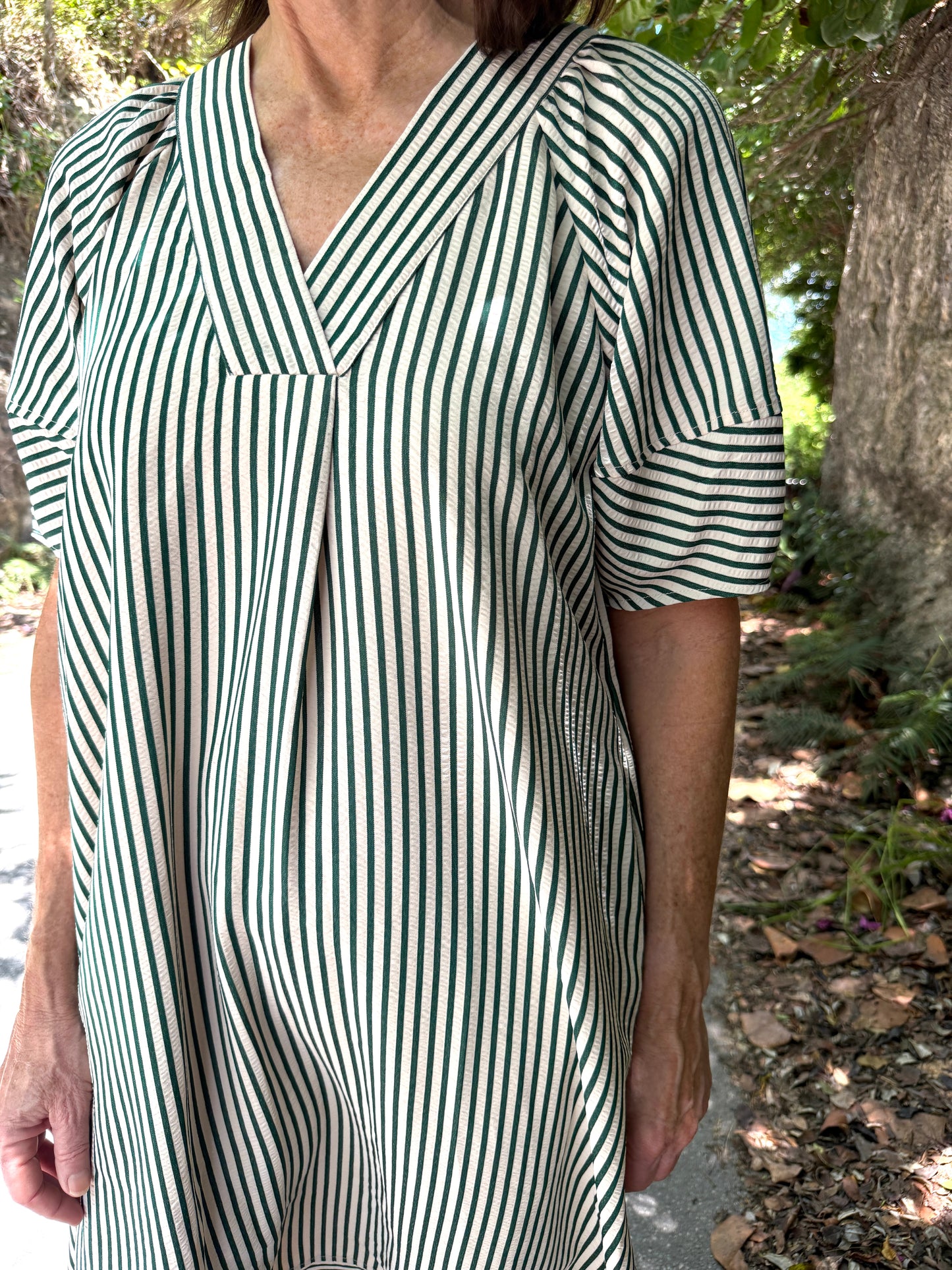 Reeves Striped Midi Dress