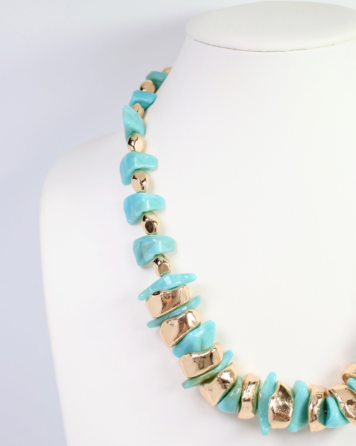 Aelia Beaded Necklace Turquoise