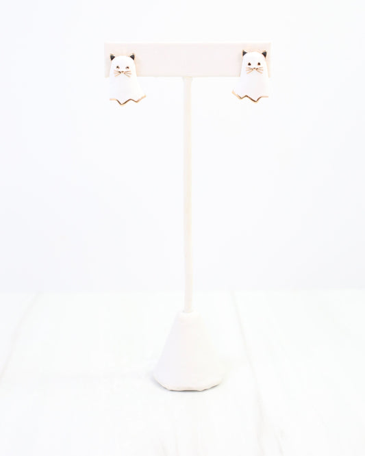 Ghouly Ghost Cat Stud White