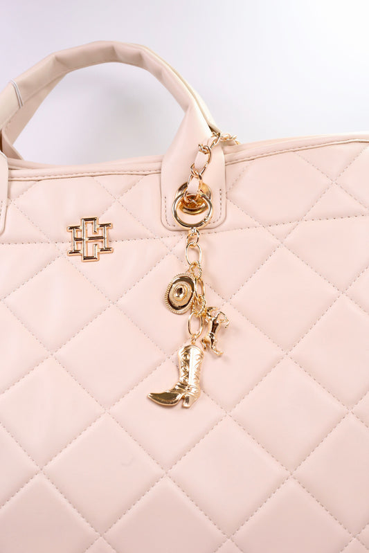 Saddle Up Bag Charm Gold