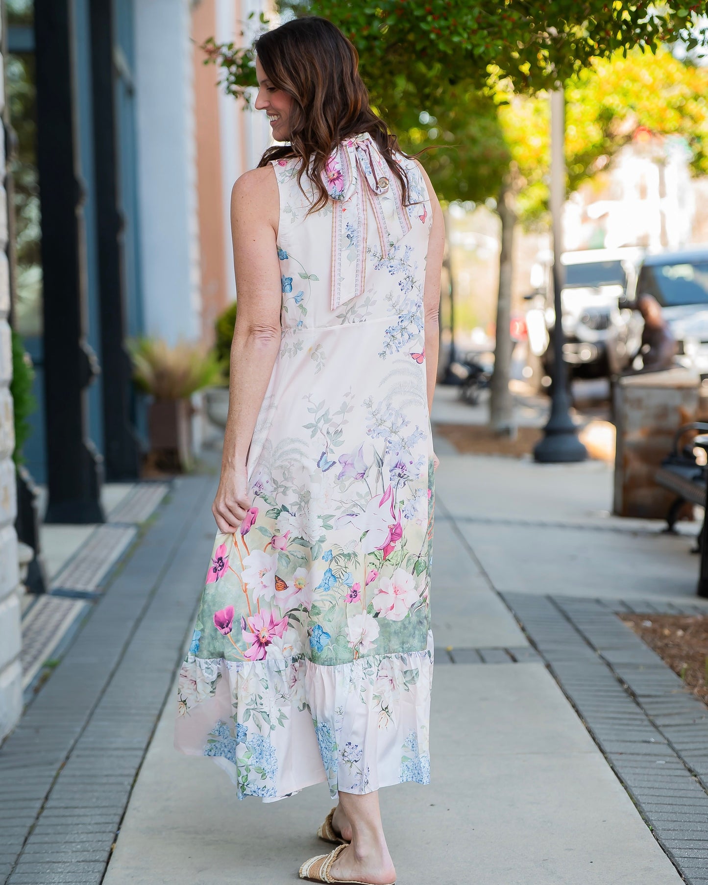 Megan Floral Sleeveless Maxi