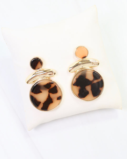 Bloomfield Circle Drop Earring Tortoise