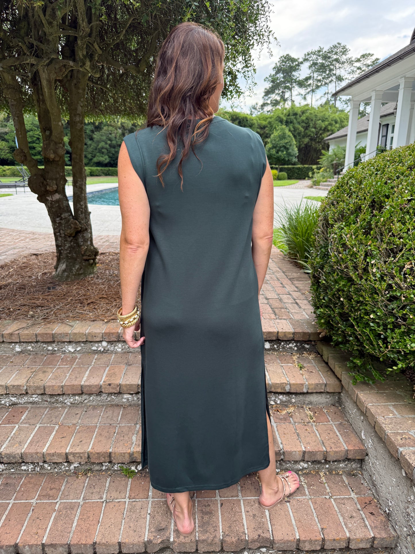 Hopkins Knit Pullover Dress - Hunter