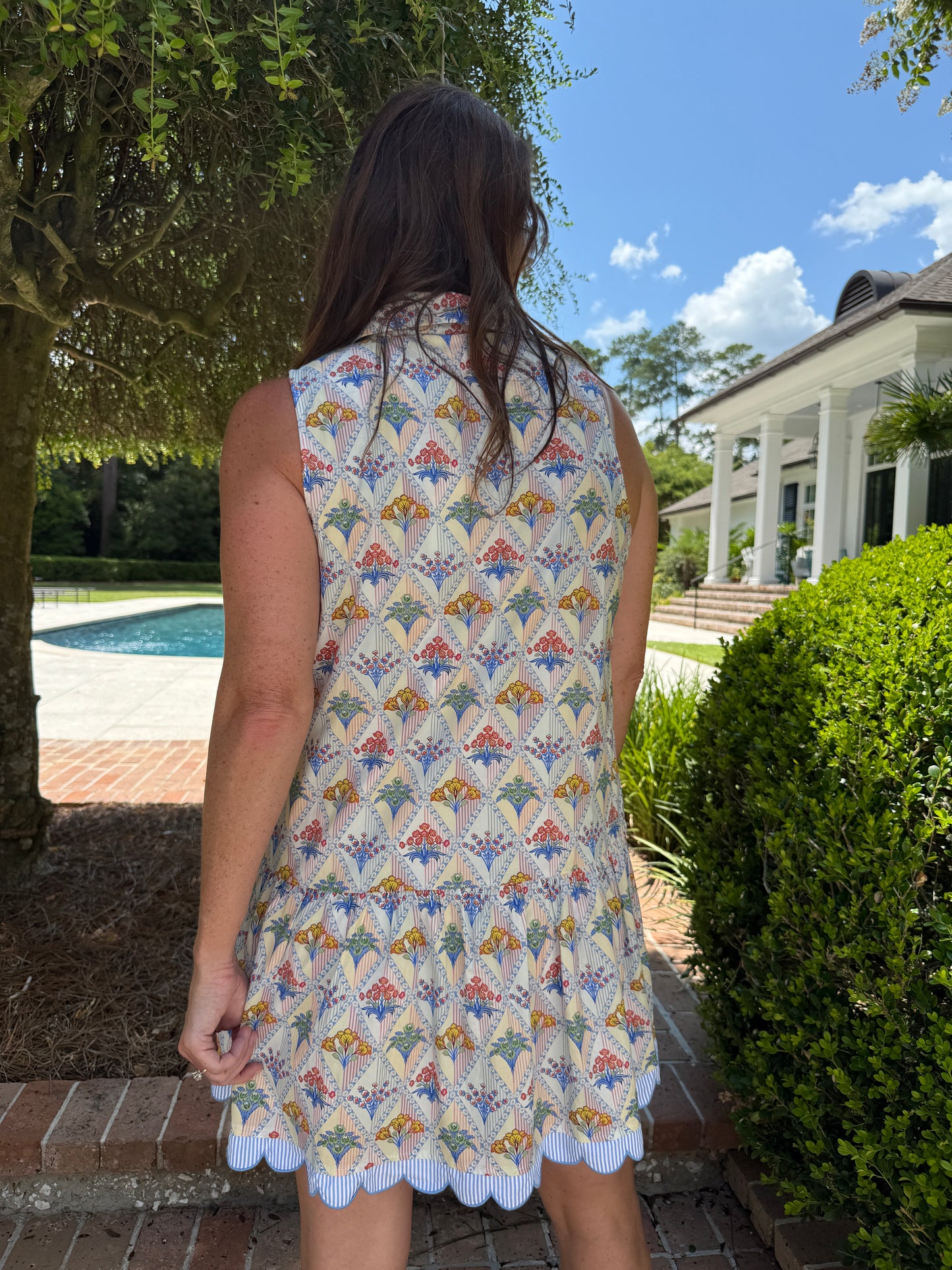 Flower Show Sleeveless Dress