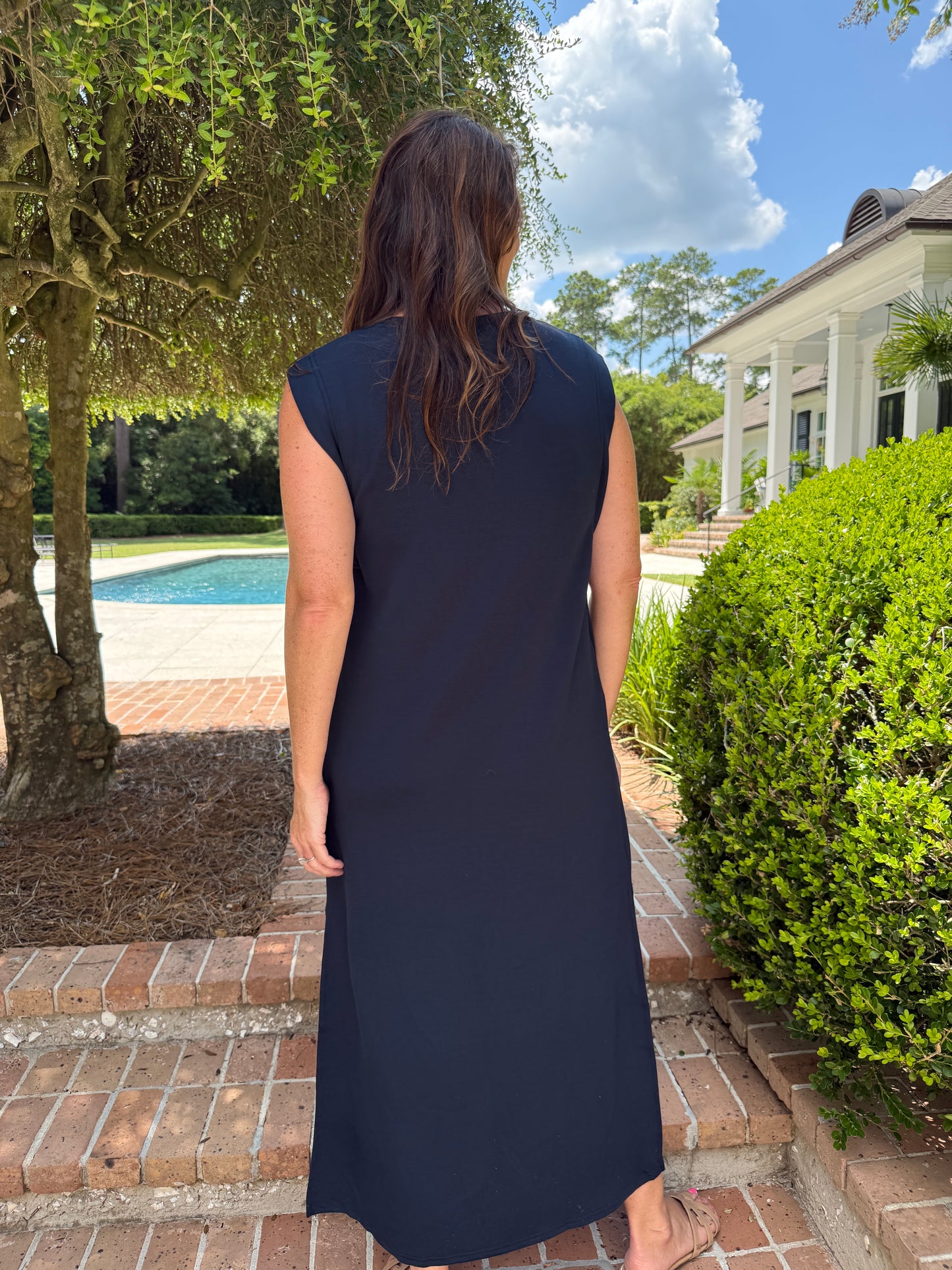 Hopkins Knit Pullover Dress - Navy
