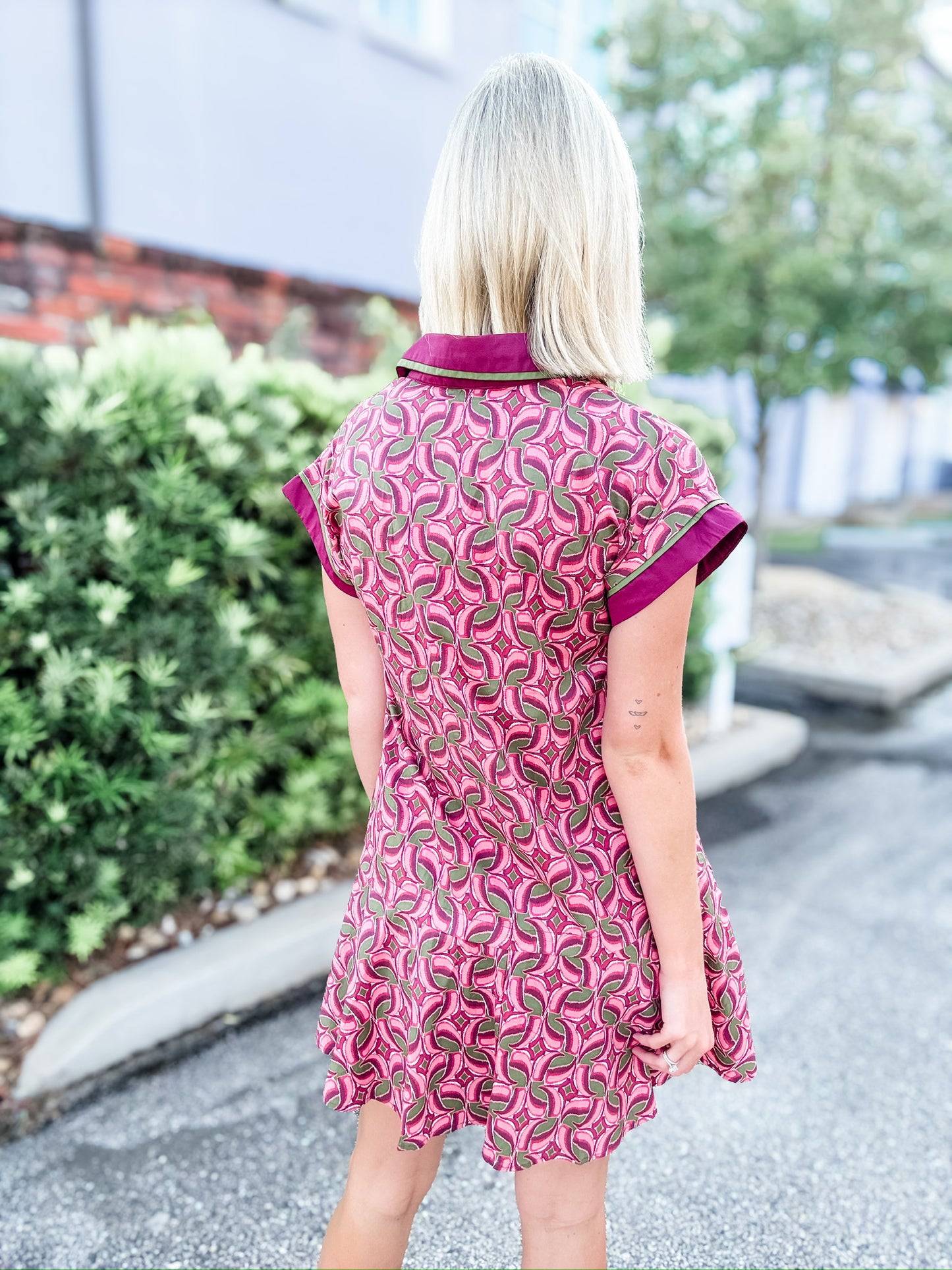 Juliet Abstract Printed Dress