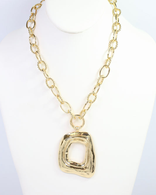 Lewiston Statement Necklace Gold