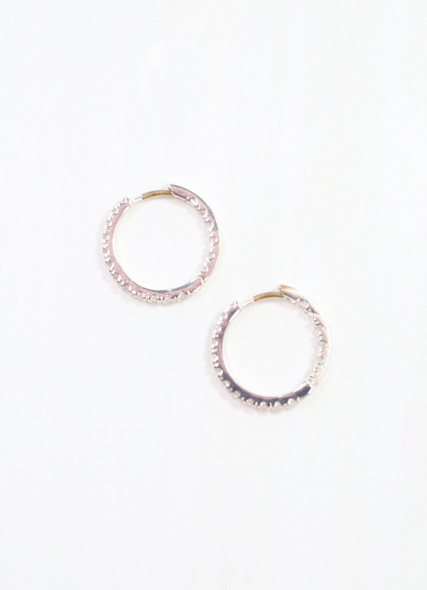 Locklear CZ Hoop Earring Silver