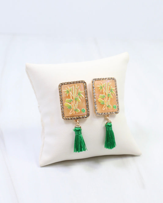 Rack Em Earring Green