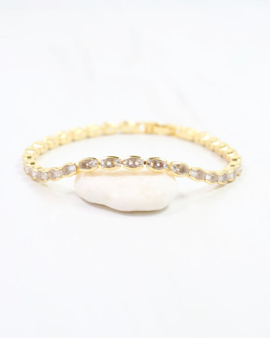 Clovis CZ Bracelet Gold