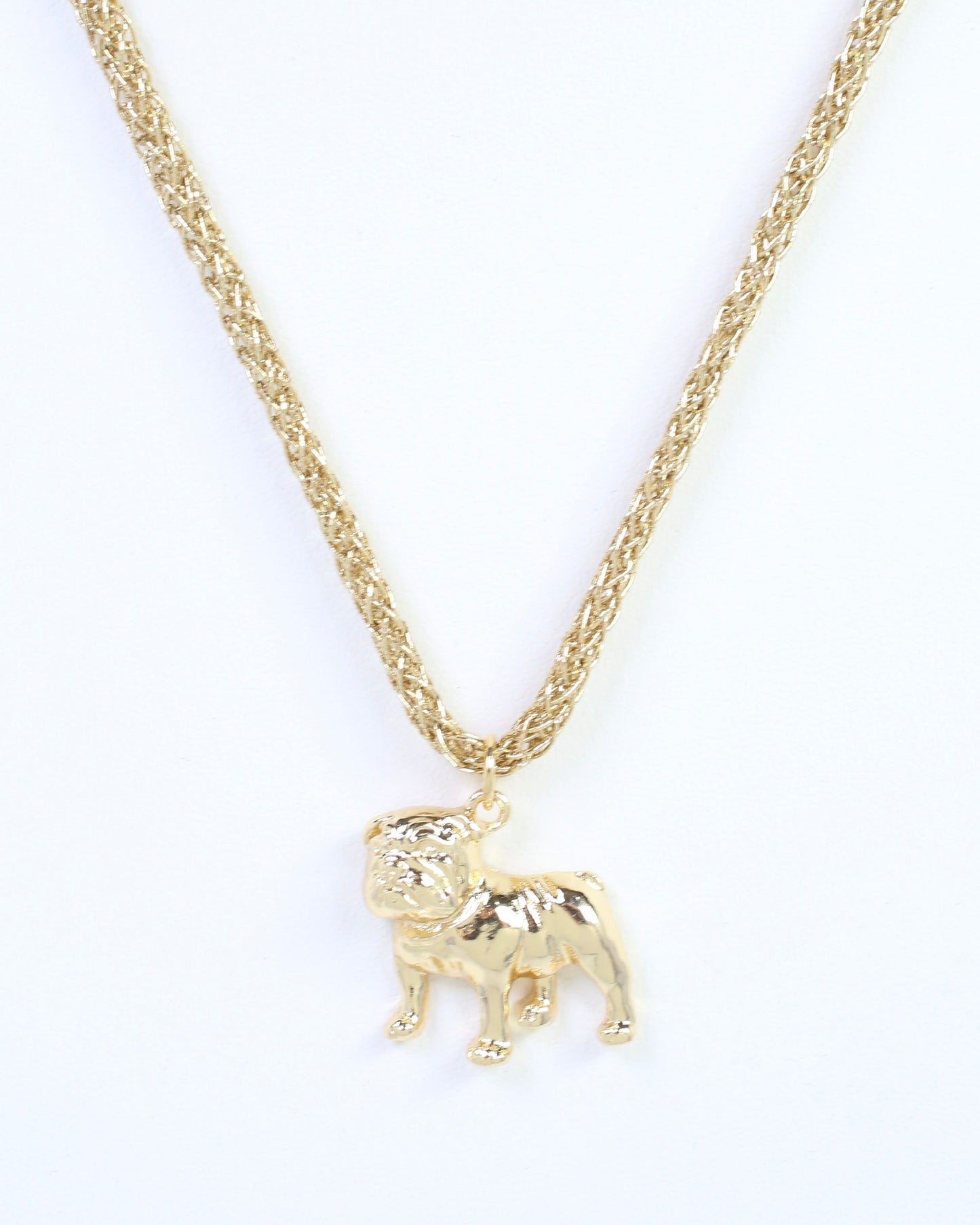 Corie Cord Necklace Standing Dog Gold