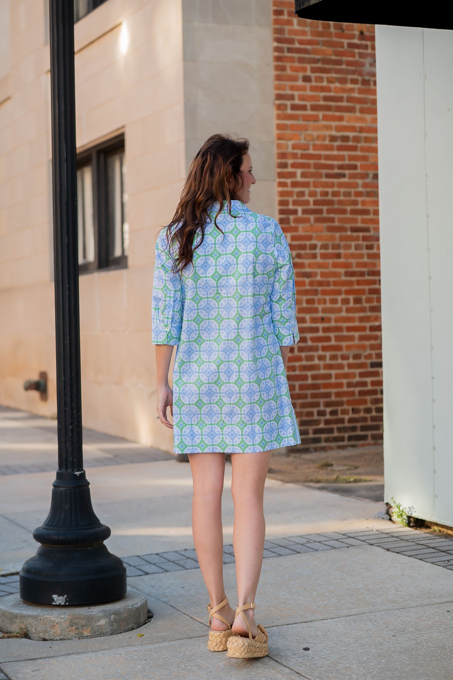 Smell The Roses Collared Dress