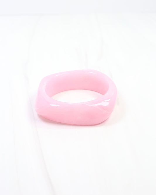 Chelsea Geometric Bangle Bracelet Pink