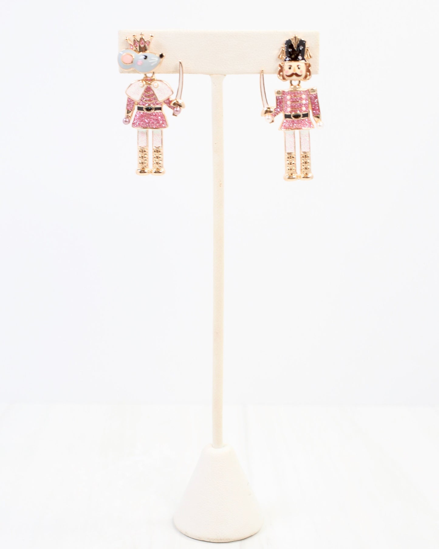 Nutcracker King Earring Pink