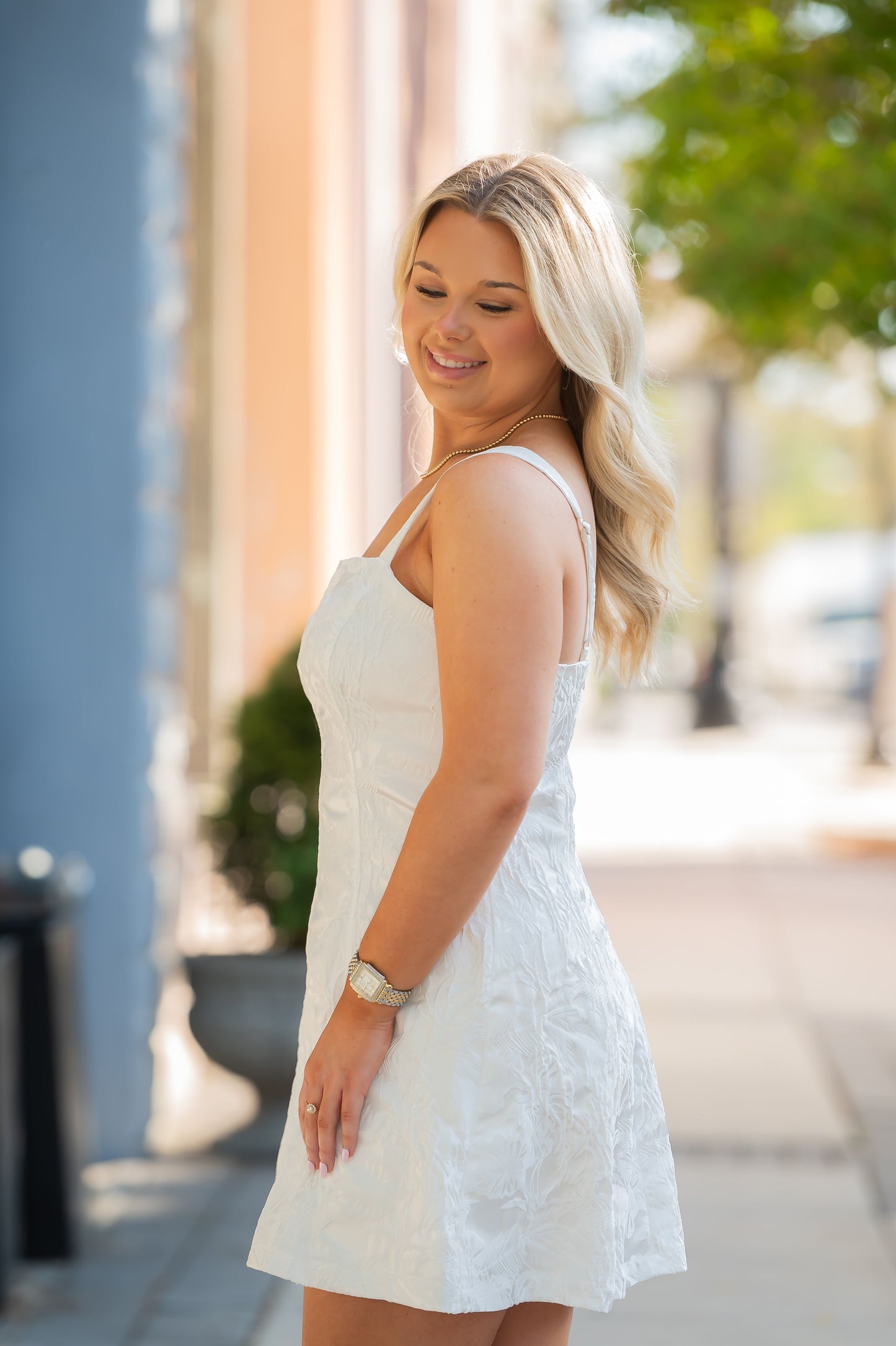 Benton Floral Textured Dress