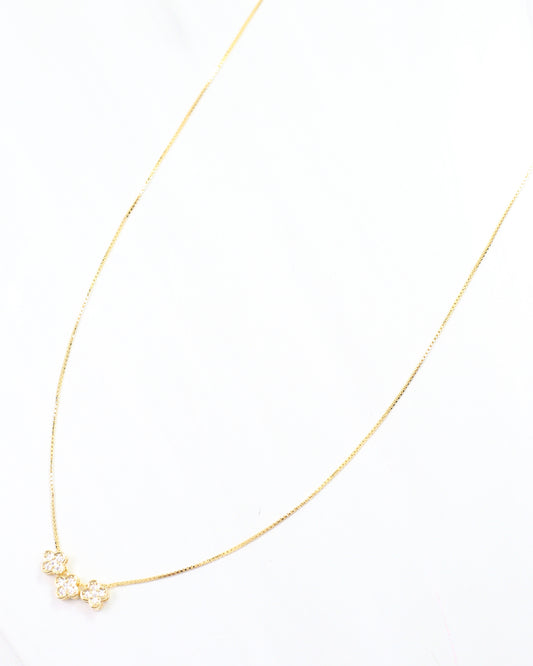 Newport Clover Necklace Gold