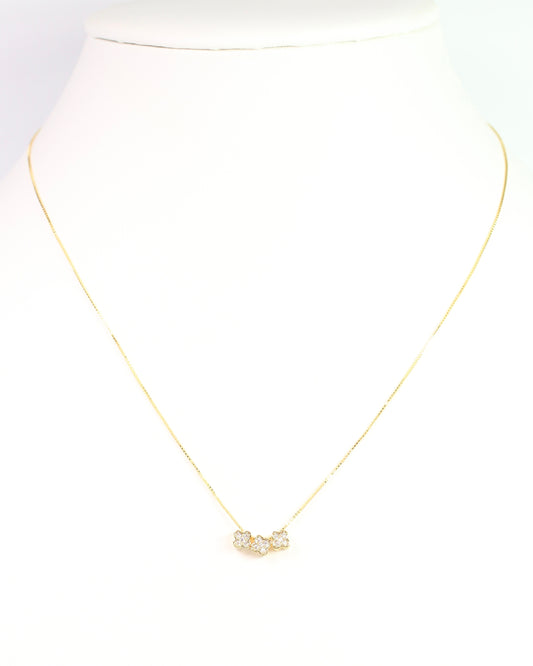 Newport Clover Necklace Gold