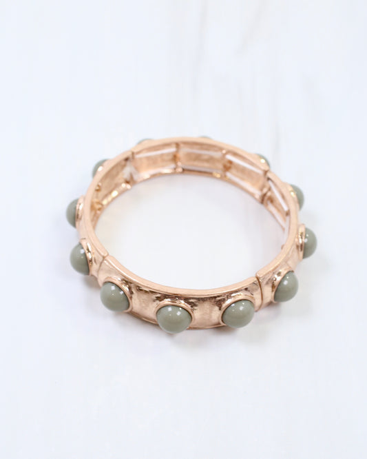 Reagan Stretch Bracelet Grey