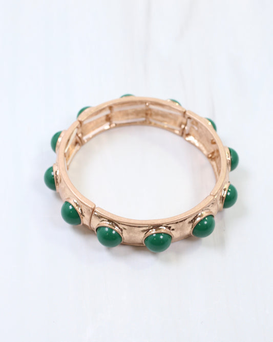 Reagan Stretch Bracelet Green