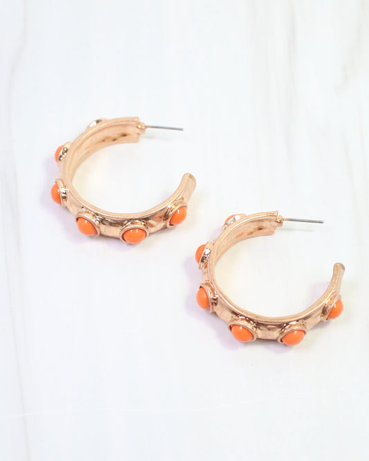 Frazee Pearl Hoop Orange