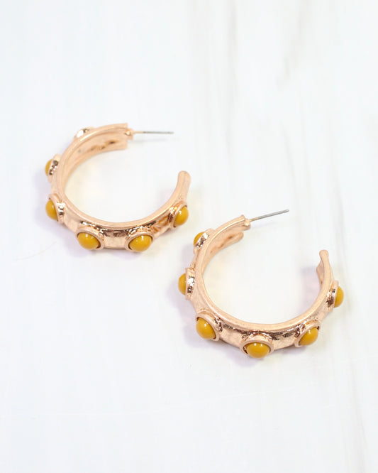 Frazee Pearl Hoop Mustard