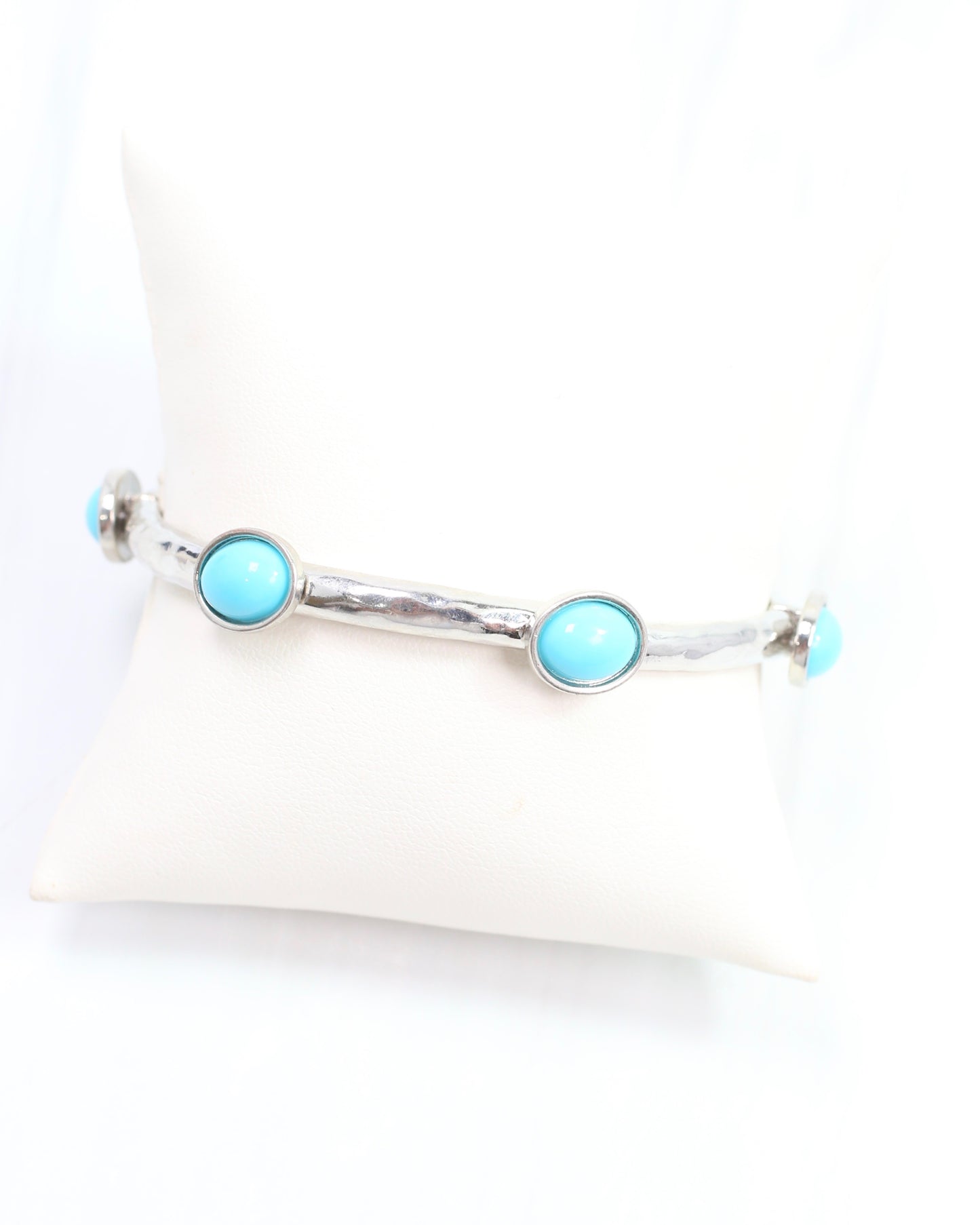 Piers Stretch Bracelet with Turquoise Silver